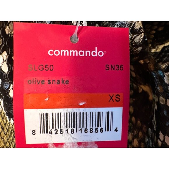 Commando Olive Snake Print Leggings XS - Picture 7 of 8